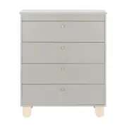 CÔMODA INFANTIL 4 GAVETAS 77 CM X 47 CM SWEET - CINZA/PINUS NATURAL - Foto 1
