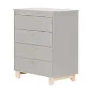 CÔMODA INFANTIL 4 GAVETAS 77 CM X 47 CM SWEET - CINZA/PINUS NATURAL - Foto 2