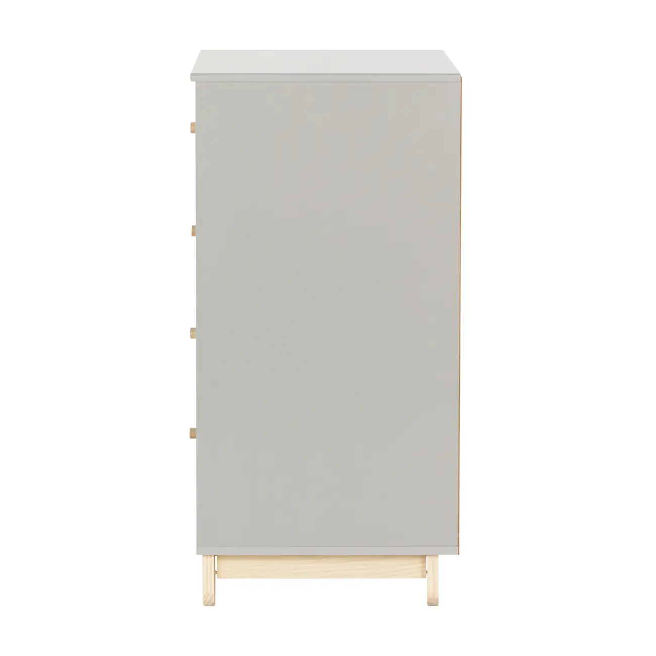 CÔMODA INFANTIL 4 GAVETAS 77 CM X 47 CM SWEET - CINZA/PINUS NATURAL - Foto 4
