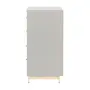 CÔMODA INFANTIL 4 GAVETAS 77 CM X 47 CM SWEET - CINZA/PINUS NATURAL - Foto 4
