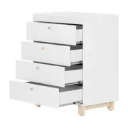 CÔMODA INFANTIL 4 GAVETAS 77 CM X 47 CM SWEET - BRANCO/PINUS NATURAL - Foto 3