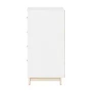 CÔMODA INFANTIL 4 GAVETAS 77 CM X 47 CM SWEET - BRANCO/PINUS NATURAL - Foto 4