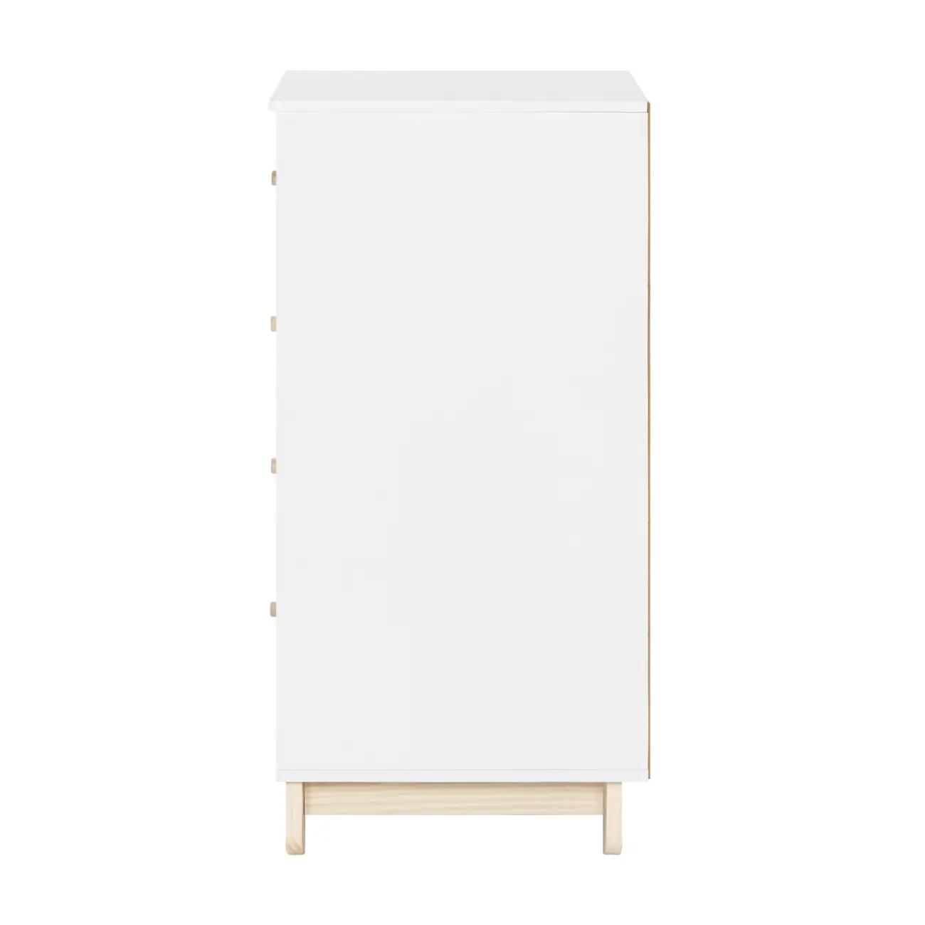 CÔMODA INFANTIL 4 GAVETAS 77 CM X 47 CM SWEET - BRANCO/PINUS NATURAL - Foto 4