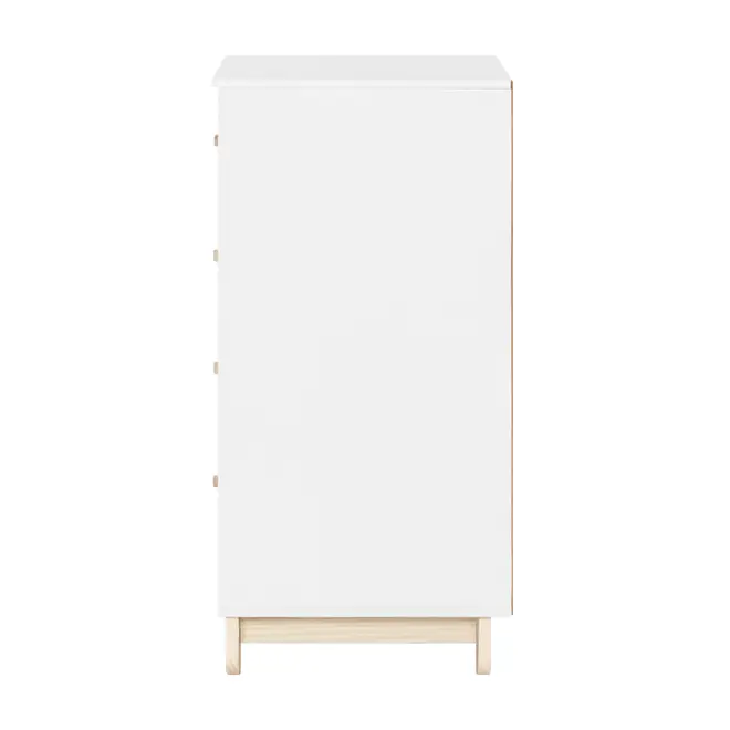 CÔMODA INFANTIL 4 GAVETAS 77 CM X 47 CM SWEET - BRANCO/PINUS NATURAL - Foto 4