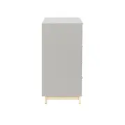 CÔMODA INFANTIL 4 GAVETAS/1 PORTA 1,20 M X 47 CM SWEET - CINZA/PINUS NATURAL - Foto 5
