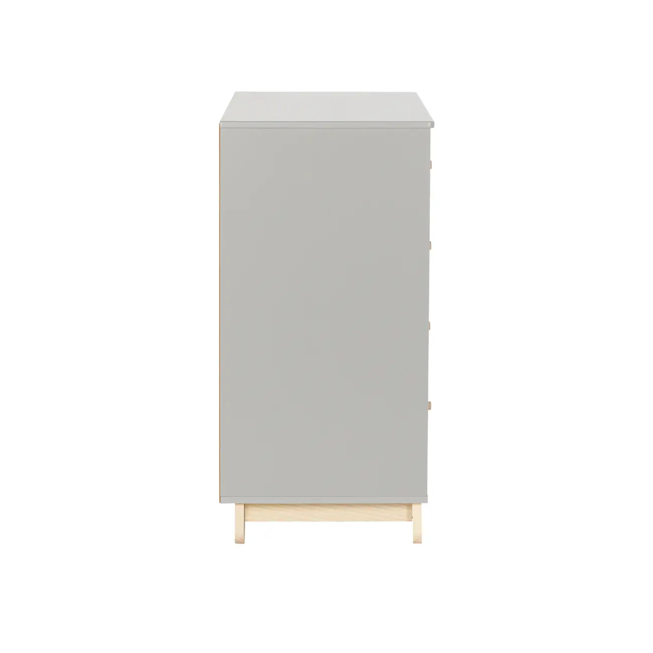 CÔMODA INFANTIL 4 GAVETAS/1 PORTA 1,20 M X 47 CM SWEET - CINZA/PINUS NATURAL - Foto 5