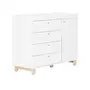 CÔMODA INFANTIL 4 GAVETAS/1 PORTA 1,20 M X 47 CM SWEET - BRANCO/PINUS NATURAL - Foto 2