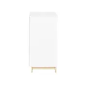 CÔMODA INFANTIL 4 GAVETAS/1 PORTA 1,20 M X 47 CM SWEET - BRANCO/PINUS NATURAL - Foto 5