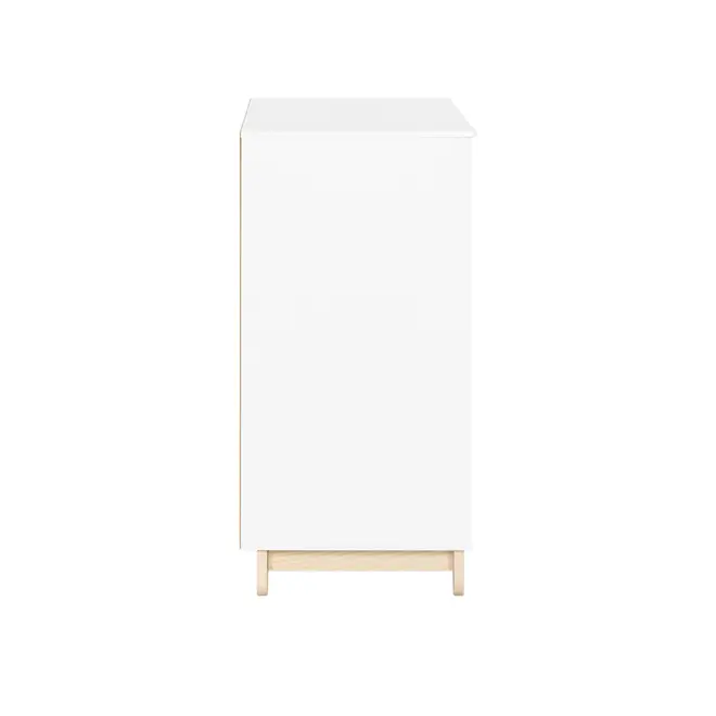 CÔMODA INFANTIL 4 GAVETAS/1 PORTA 1,20 M X 47 CM SWEET - BRANCO/PINUS NATURAL - Foto 5