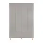CINZA/PINUS NATURAL - GUARDA-ROUPA INFANTIL 4 PORTAS/4 GAVETAS SWEET