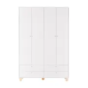 GUARDA-ROUPA INFANTIL 4 PORTAS/4 GAVETAS SWEET - BRANCO/PINUS NATURAL - Foto 1
