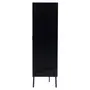 CRISTALEIRA 2 PORTAS 88 CM X 1,51 M COM PALHINHA VINN - PRETO/FIBRA CLARA - Foto 4