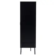 CRISTALEIRA 2 PORTAS 88 CM X 1,51 M COM PALHINHA VINN - PRETO/FIBRA CLARA - Foto 4