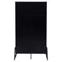 CRISTALEIRA 2 PORTAS 88 CM X 1,51 M COM PALHINHA VINN - PRETO/FIBRA CLARA - Foto 5
