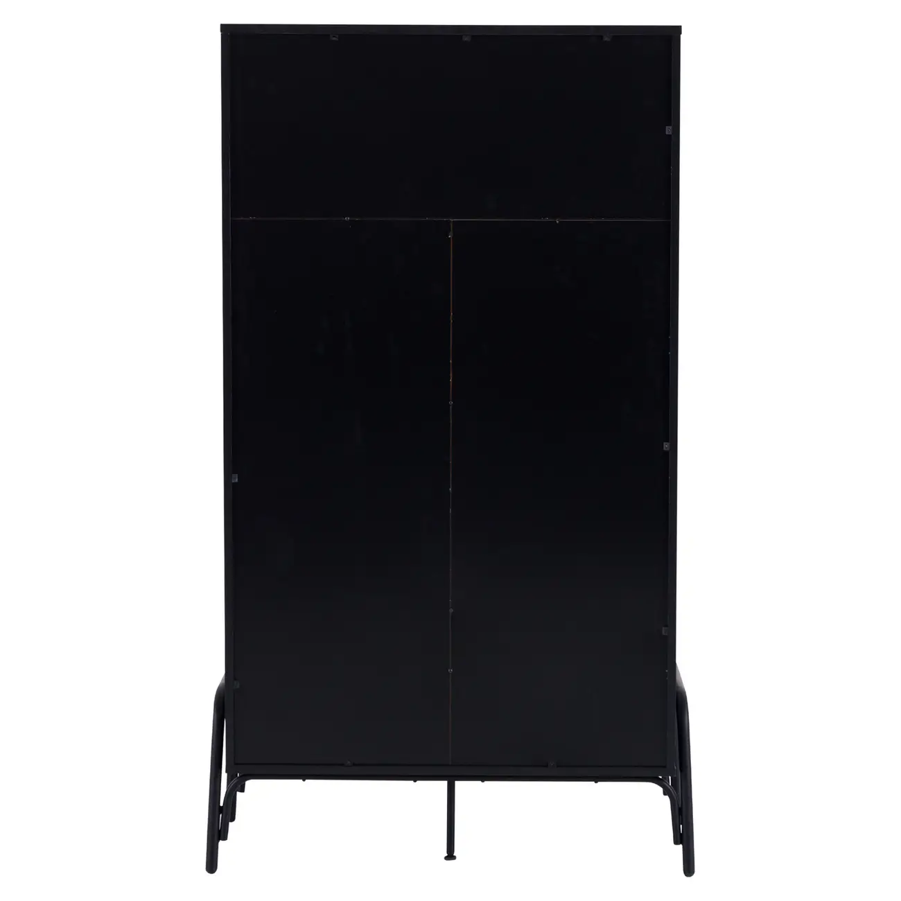 CRISTALEIRA 2 PORTAS 88 CM X 1,51 M COM PALHINHA VINN - PRETO/FIBRA CLARA - Foto 5