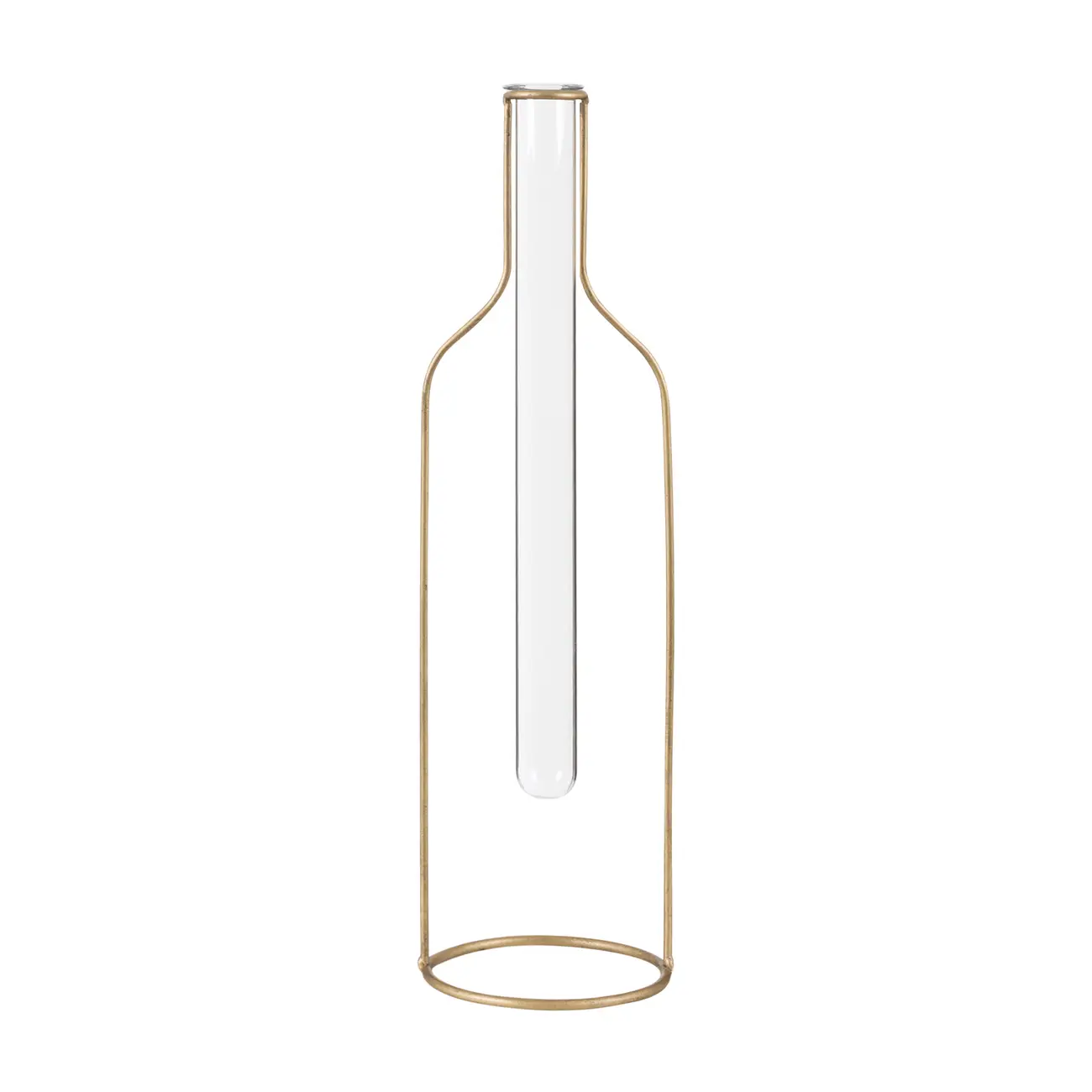 VASO 38 CM BOTTLE - OURO VELHO/INCOLOR - Foto 1