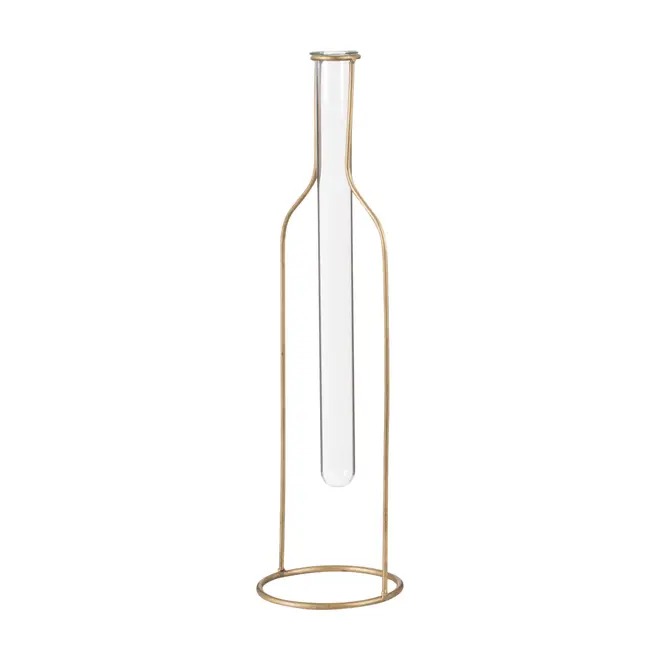 VASO 38 CM BOTTLE - OURO VELHO/INCOLOR - Foto 2