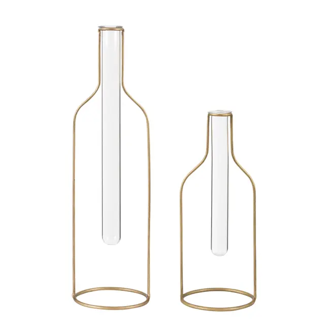 VASO 38 CM BOTTLE - OURO VELHO/INCOLOR - Foto 4