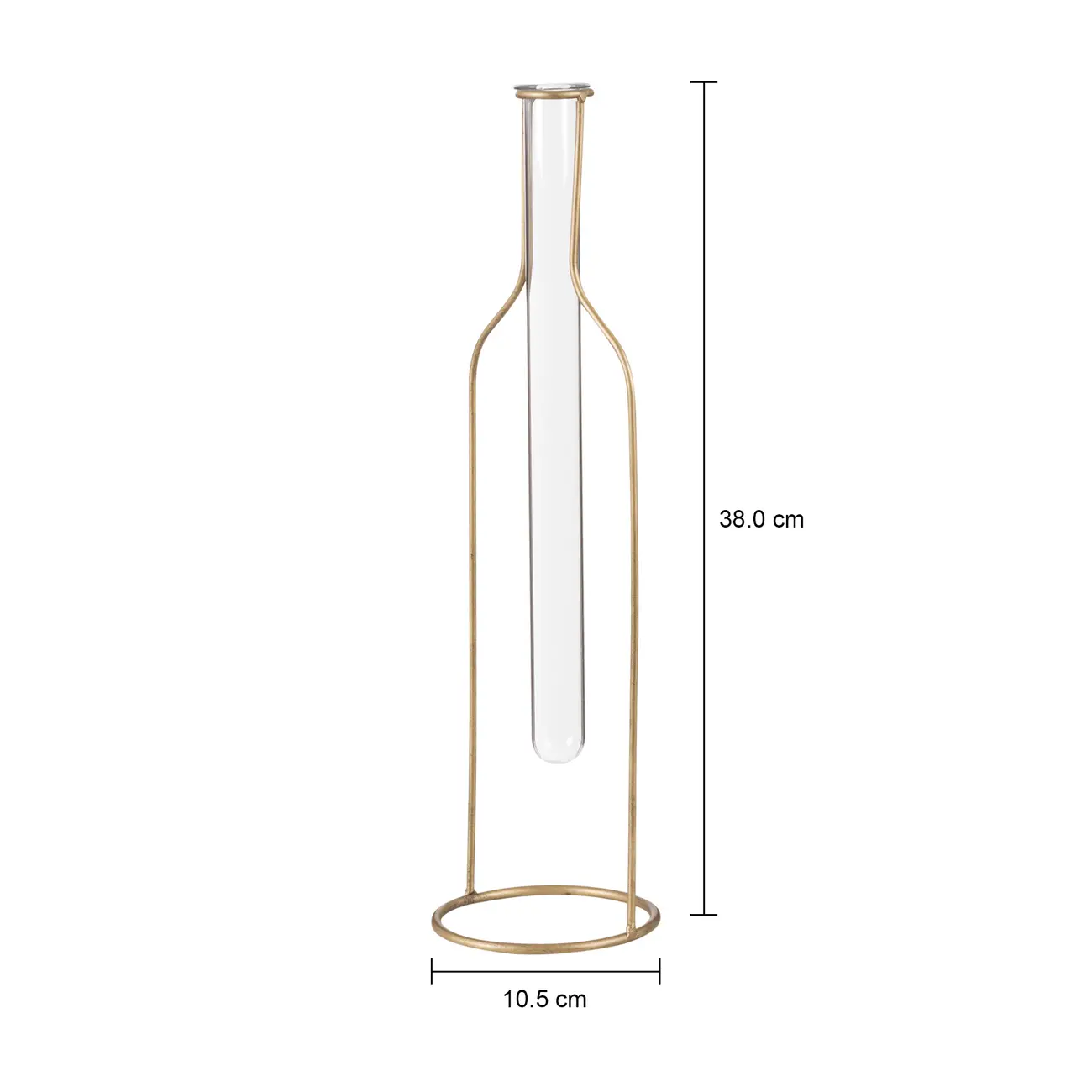 VASO 38 CM BOTTLE - OURO VELHO/INCOLOR - Foto 5