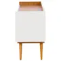 BUFFET 4 PORTAS/2 GAVETAS 1,60 M X 45 CM DOORS - BRANCO/FREIJÓ - Foto 3