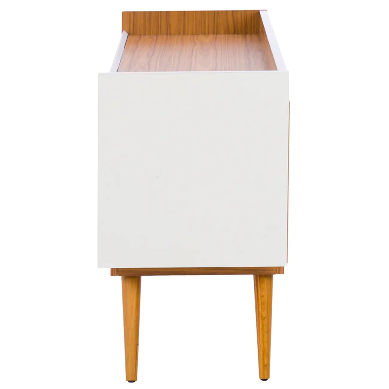BUFFET 4 PORTAS/2 GAVETAS 1,60 M X 45 CM DOORS - BRANCO/FREIJÓ - Foto 3
