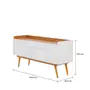 BUFFET 4 PORTAS/2 GAVETAS 1,60 M X 45 CM DOORS - BRANCO/FREIJÓ - Foto 5