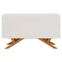 BUFFET 3 PORTAS 1,35 M X 45 CM MARTINO - BRANCO/NOZES - Foto 4