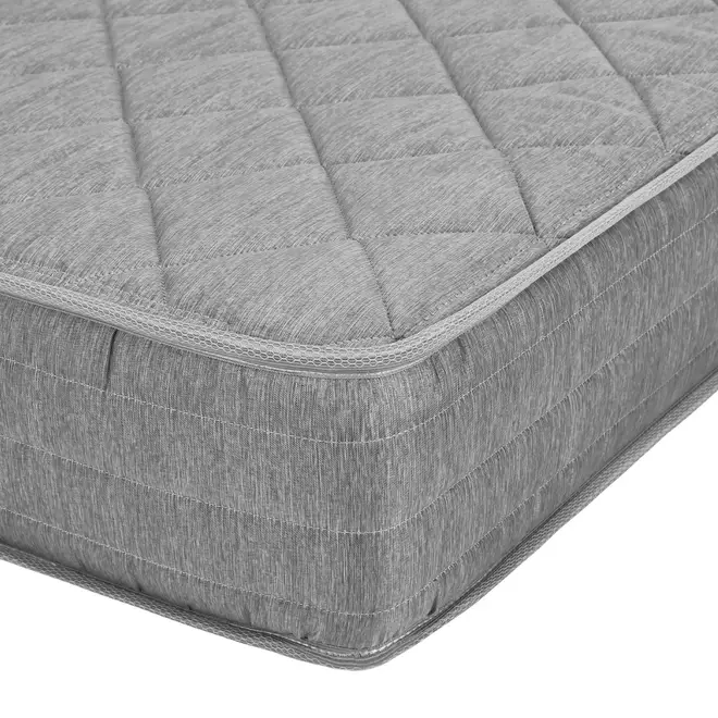 COLCHÃO CASAL COM MOLAS 1,38 M X 1,88 M X 18 CM SIMPLA - MESCLA/CINZA - Foto 3