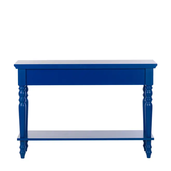 APARADOR COM 2 GAVETAS 1,10 M X 35 CM FOLKSY - AZUL/MULTICOR - Foto 4