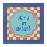 QUADRO 20 CM X 20 CM CIRCUS BOROGODÓ - MOUSSE DE JABUTICABA/CORES CALEIDOCOLOR - Foto 1