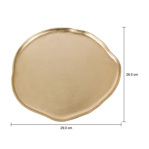 Imagem com medidas do produto CENTRO DE MESA ORGANIC GOLD