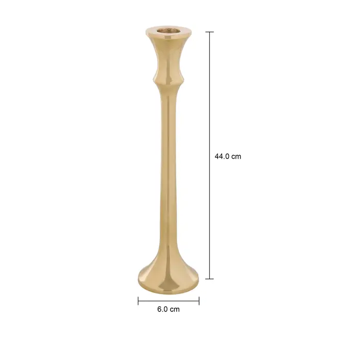 CASTIÇAL 26 CM MAYER - OURO - Foto 3