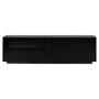 AMPLE RACK 2 GAVETAS 1,80 M X 40 CM - PRETO/PRETO BRILHANTE - Foto 1