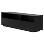 AMPLE RACK 2 GAVETAS 1,80 M X 40 CM - PRETO/PRETO BRILHANTE - Foto 2