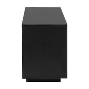 AMPLE RACK 2 GAVETAS 1,80 M X 40 CM - PRETO/PRETO BRILHANTE - Foto 5