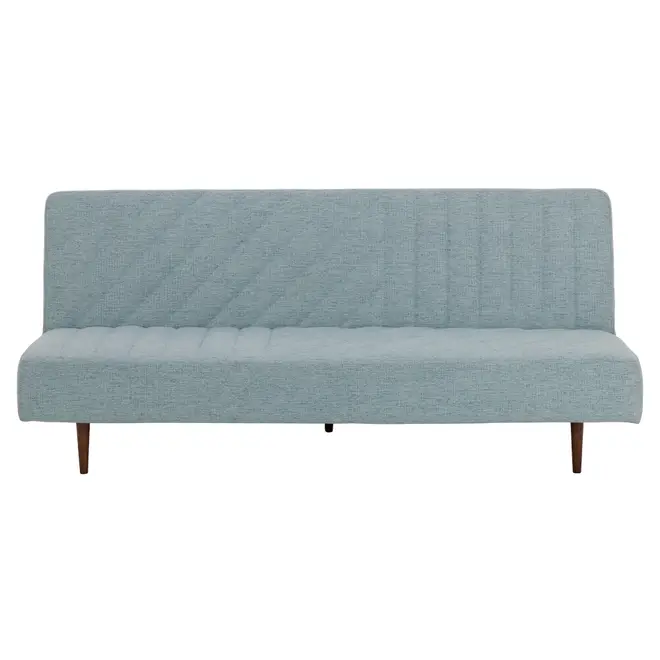 SOFÁ-CAMA 3 LUGARES MODERN-HEX - AZUL CLARO/NOZES - Foto 1