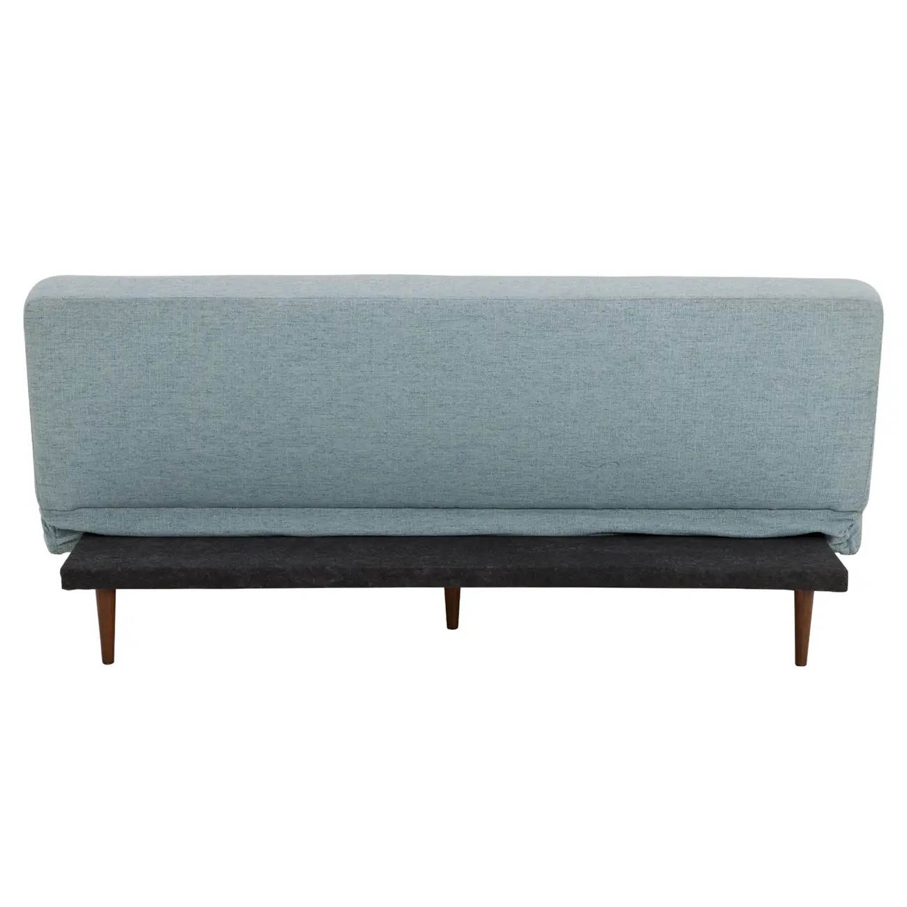 SOFÁ-CAMA 3 LUGARES MODERN-HEX - AZUL CLARO/NOZES - Foto 3
