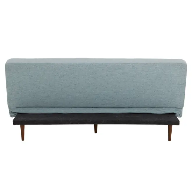 SOFÁ-CAMA 3 LUGARES MODERN-HEX - AZUL CLARO/NOZES - Foto 3