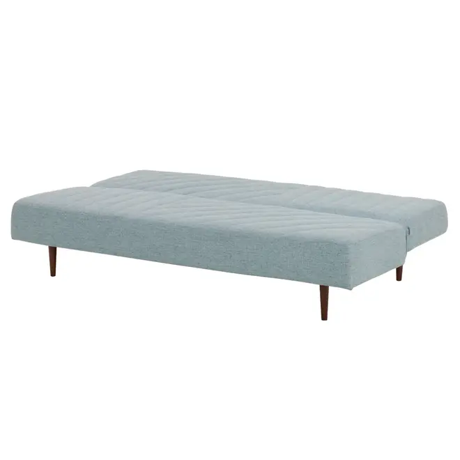 SOFÁ-CAMA 3 LUGARES MODERN-HEX - AZUL CLARO/NOZES - Foto 4