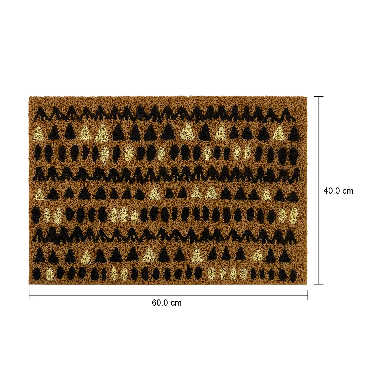 CAPACHO 60 CM X 40 CM RESPIRO - CANELA DO CEILÃO/PRETO - Foto 4