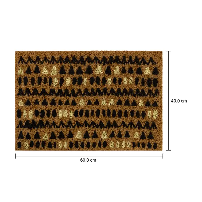 CAPACHO 60 CM X 40 CM RESPIRO - CANELA DO CEILÃO/PRETO - Foto 4