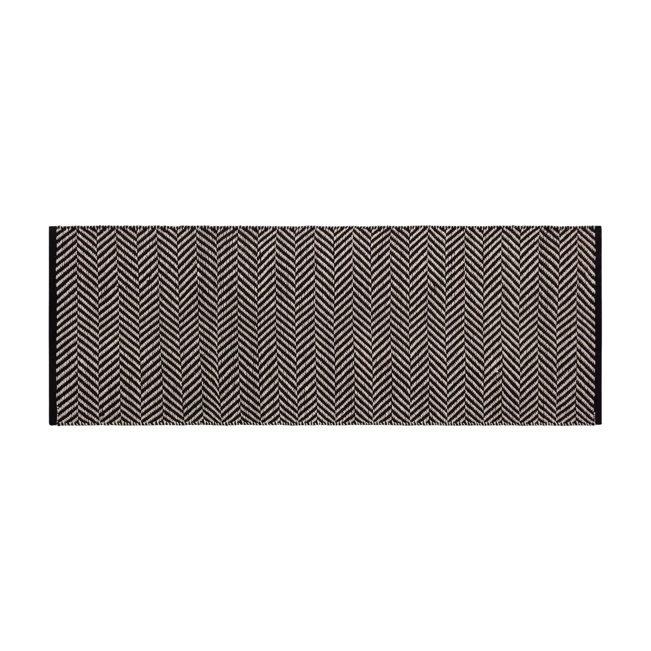 PASSADEIRA 50 CM X 1,40 M CASTRI - PRETO/BRANCO - Foto 1