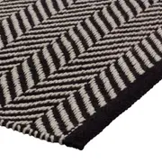 PASSADEIRA 50 CM X 1,40 M CASTRI - PRETO/BRANCO - Foto 3