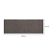 PASSADEIRA 50 CM X 1,40 M CASTRI - PRETO/BRANCO - Foto 4