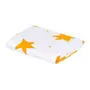 LENÇOL COM ELÁSTICO PARA BERÇO INFANTIL STAR 1,30 M X 70 CM X 18 CM VIA LÚDICA - BRANCO/SORBET DE MANGA - Foto 2