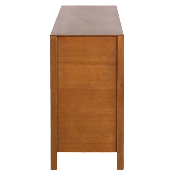 BUFFET 4 PORTAS 1,72 M X 40 CM MASCAVO - NOZES/INCOLOR - Foto 3