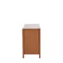 CÔMODA 3 GAVETAS 1,25 M X 45 CM MASCAVO - NOZES/INCOLOR - Foto 4