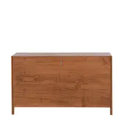 CÔMODA 3 GAVETAS 1,25 M X 45 CM MASCAVO - NOZES/INCOLOR - Foto 5
