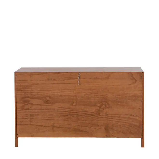 CÔMODA 3 GAVETAS 1,25 M X 45 CM MASCAVO - NOZES/INCOLOR - Foto 5