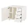 BIANC GABINETE INFERIOR 1 PORTA/4 GAVETAS C/ RODÍZIOS - BRANCO - Foto 3